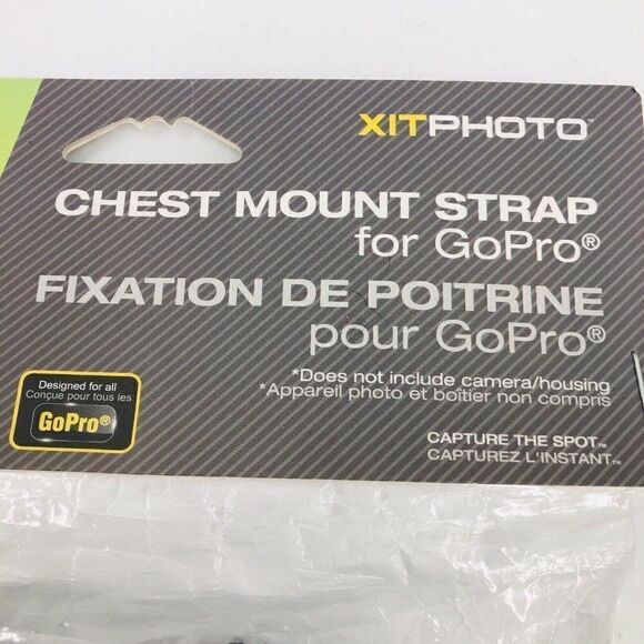 GoPro Camera Chest Mount Adjustable Strap XIT Photo Hands Free Body Mount NIP - Picture 2 of 6